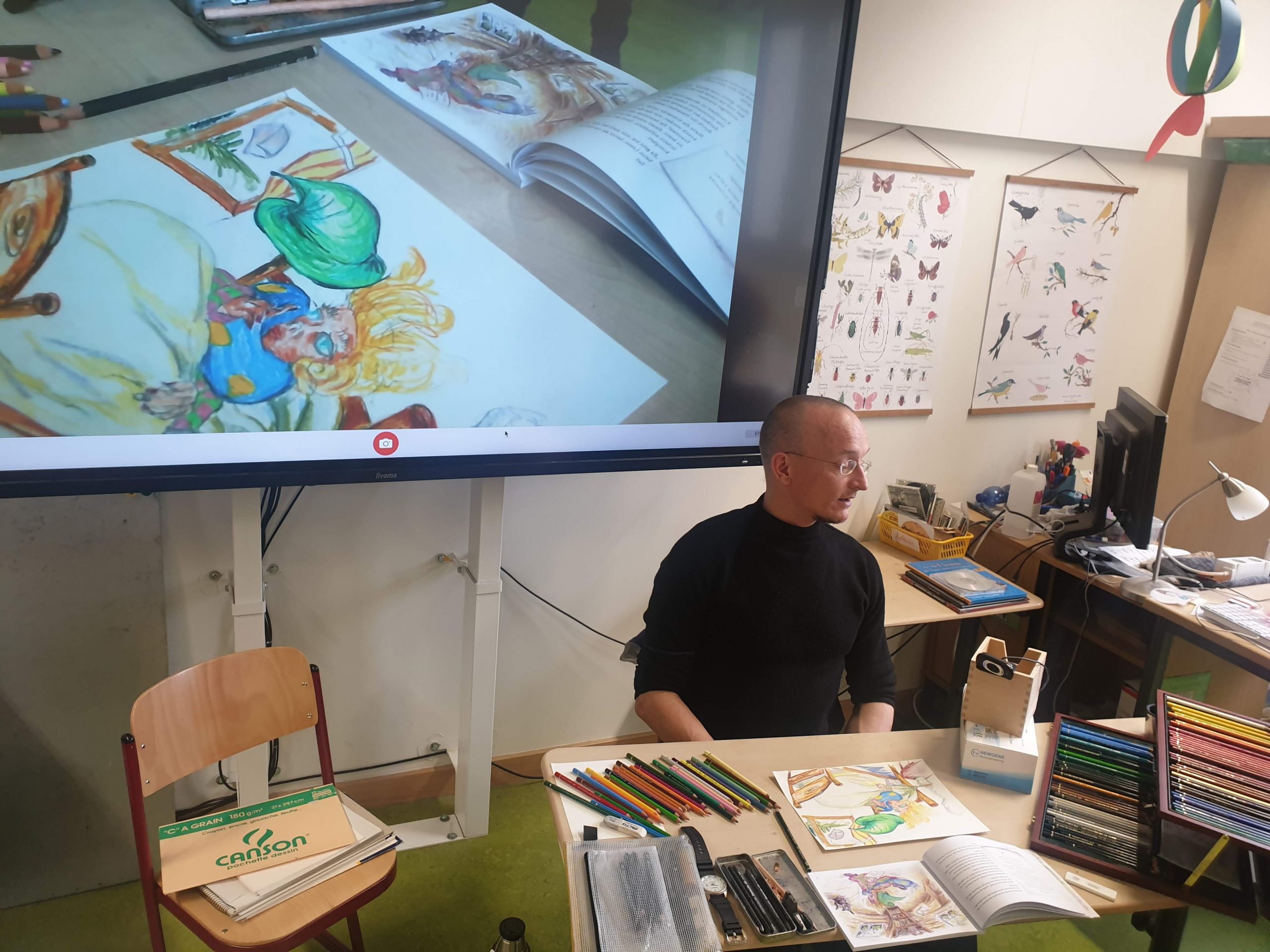 Frederik mit Beamer Frederik mit Beamer