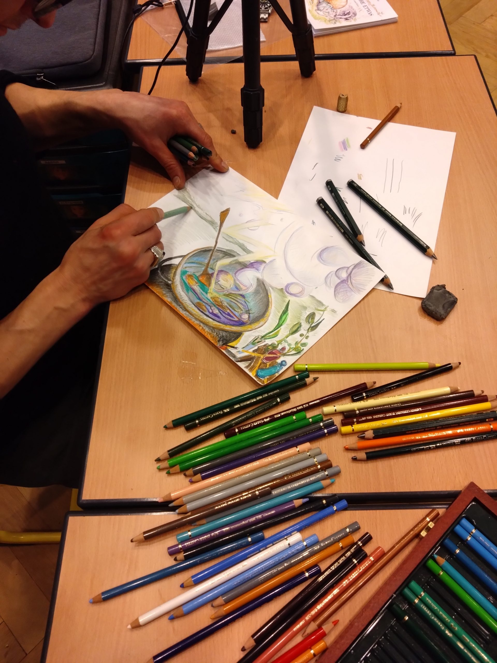 Frederik zeichnet Kessel Frederik zeichnet Kessel